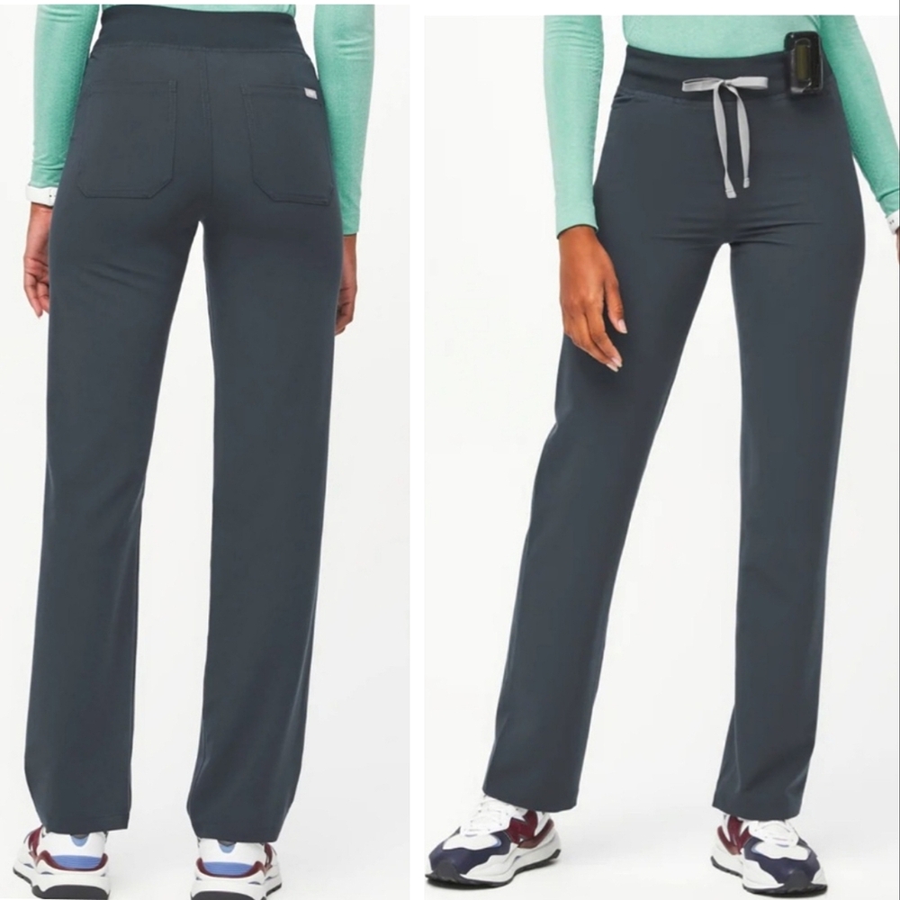 New Figs high waisted Livingston scrub pants Dark Harbor Large Tall